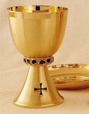 Gold Chalice With Bowl Paten